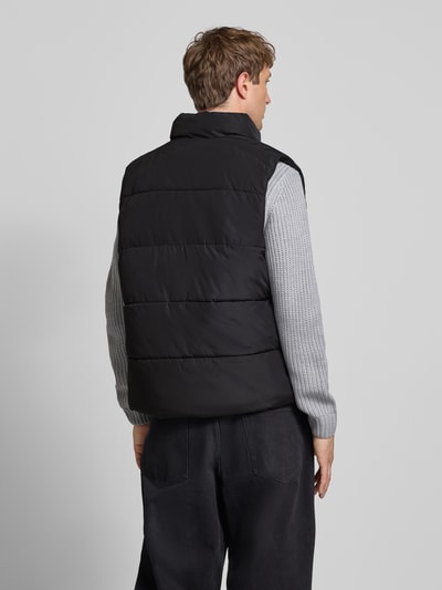 Jack & Jones Kamizelka pikowana ze stójką model ‘MAZE’ Czarny 5