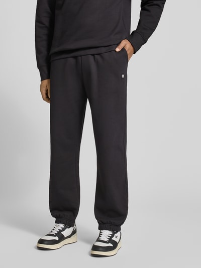 Wood Wood Sweatbroek met elastische band Antraciet - 4