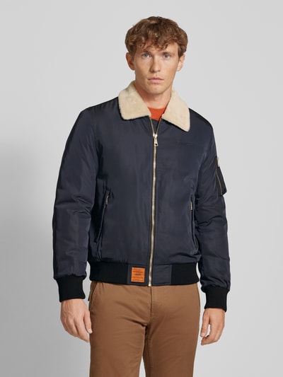 Original Bombers Bomberjack met ritszakken, model 'VERSMOLD' Marineblauw - 4