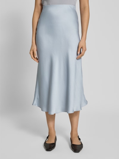Drykorn Midirok van satijn met elastische band, model 'URA' Lichtblauw - 4