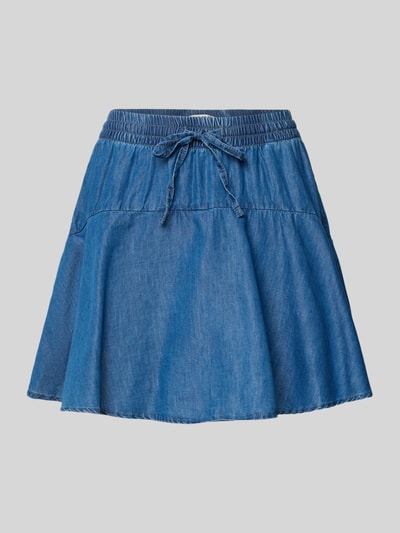 ONLY Uitlopende minirok van een mix van katoen en lyocell, model 'NALA-BEA' Jeansblauw - 2