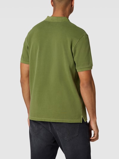 Marc O'Polo Poloshirt mit Label-Stitching Gruen 5