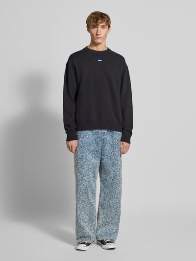 Hugo Blue Loose Fit Baggy Jeans aus Viskose-Mix Modell 'MASON' Hellblau 1