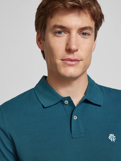 MCNEAL Regular Fit Poloshirt mit Label-Stitching Petrol 3