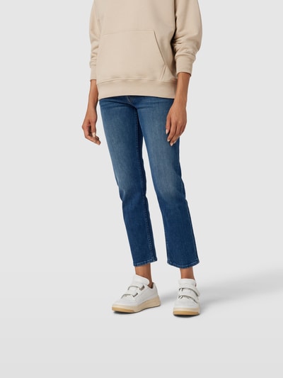 Mother Jeans mit Label-Patch Jeansblau 4