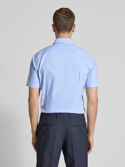 Jake*s Slim Fit Kurzarmhemd mit Knopfleiste Bleu 5