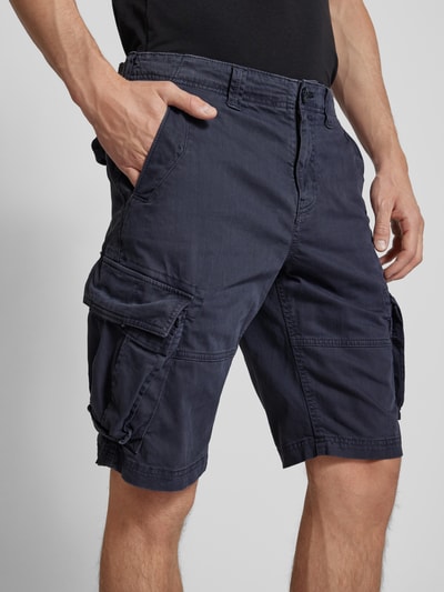 Superdry Bermudas mit Cargotaschen Modell 'CORE' Marine 3