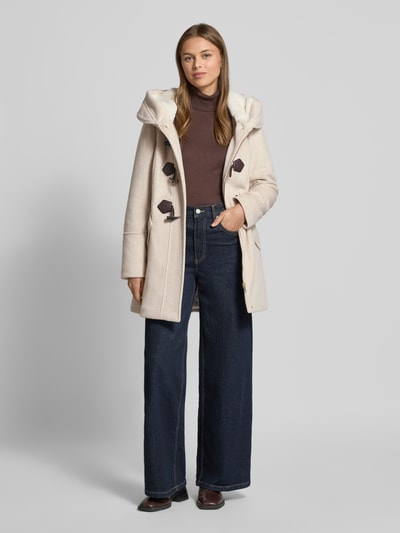 s.Oliver RED LABEL Slim Fit Dufflecoat mit Woll-Anteil  Beige Melange 1