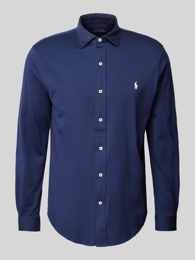 Polo Ralph Lauren Slim Fit Freizeithemd mit Haifischkragen Marine 2