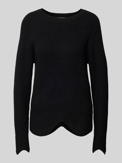 FREE/QUENT Strickpullover mit Rundhalsausschnitt Modell 'Claura' Black 2