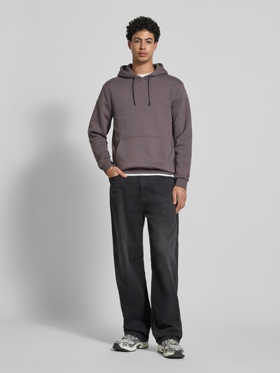 ONLY & SONS Regular Fit Hoodie aus Baumwoll-Mix Modell 'CERES' Stein 1