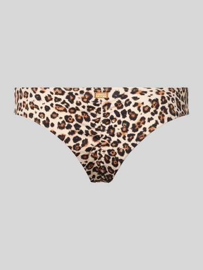 Produktfoto, Bikini-Slip im Allover-Look Modell 'TUPA SAVARI' von Banana Moon, materiał z domieszką stretchu, dopasowany krój, motyw panterki