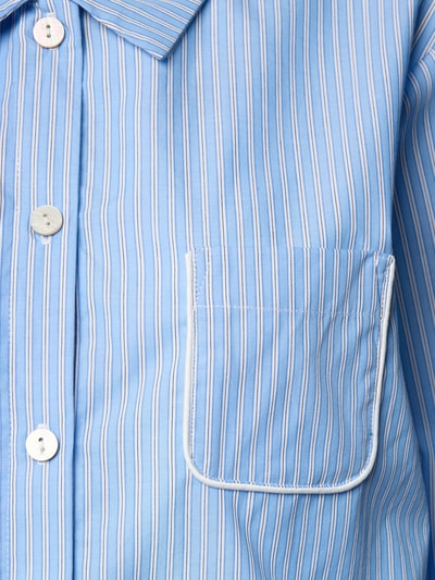 CCDK Copenhagen Góra od piżamy o kroju relaxed fit z kieszenią na piersi model ‘Anni’ Niebieski 2