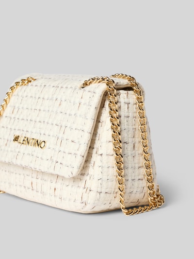 VALENTINO BAGS Torebka na długim pasku z detalem z logo Écru 2