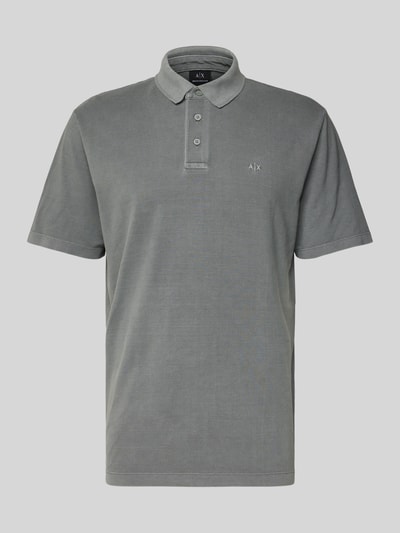 ARMANI EXCHANGE Poloshirt mit kurzer Knopfleiste Stein 2