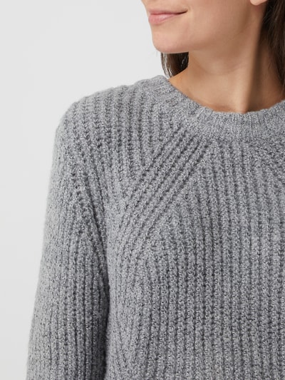 Only Pullover mit Stretch-Anteil Modell 'Fiona' Mittelgrau Melange 3