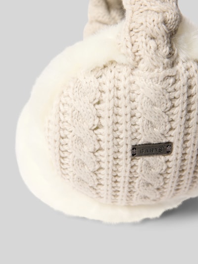 Barts Ohrenwärmer mit Zopfmuster Modell 'Monique' Offwhite 2
