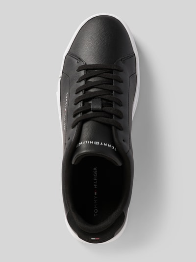 Tommy Hilfiger Low Top Sneaker aus Leder-Mix Black 3