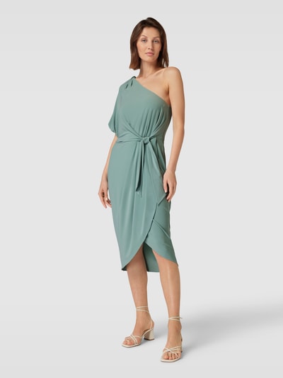 Lauren Ralph Lauren Midi-jurk in one shoulder-design, model 'MARIYOW' Mintgroen - 1