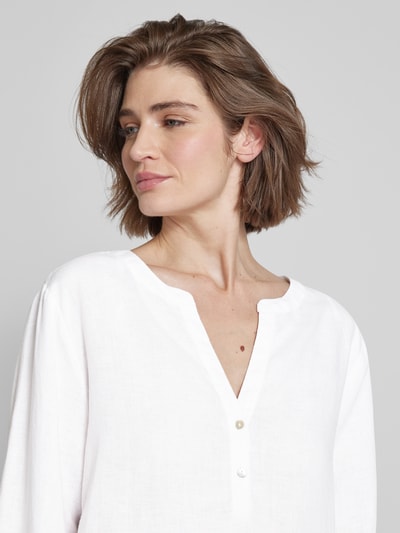 (The Mercer) N.Y. Bluse mit V-Ausschnitt Offwhite 3