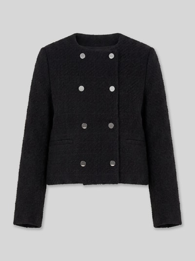 Calvin Klein Womenswear Żakiet krótki o kroju regular fit z dodatkiem wełny Czarny 2