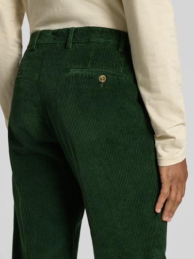 Hiltl Corduroy broek met achterzakken, model 'PARMA' Donkergroen - 3