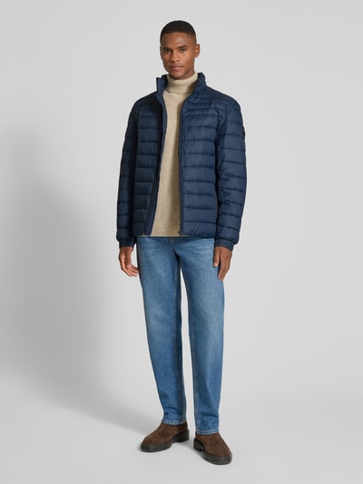 BOSS Orange Slim Fit Steppjacke mit Stehkragen Modell 'ODEN2' Marine 1