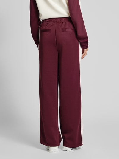 TheJoggConcept Wide Leg Sweatpants mit Label-Schriftzug Modell 'SIMA' Bordeaux 5