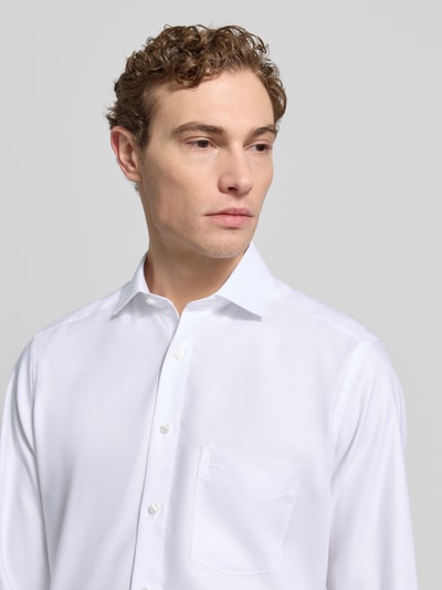 OLYMP Modern Fit Businesshemd mit extra langem Arm Weiss 3