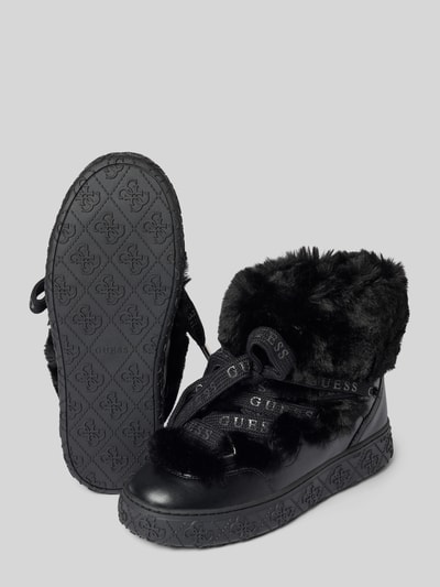 Guess Veterschoenen met logodetail, model 'Uneek' Zwart - 4