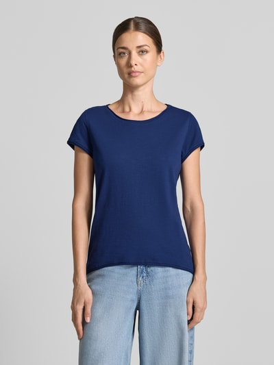 s.Oliver RED LABEL t-shirt o kroju regular fit z czystej bawełny Granatowy 4