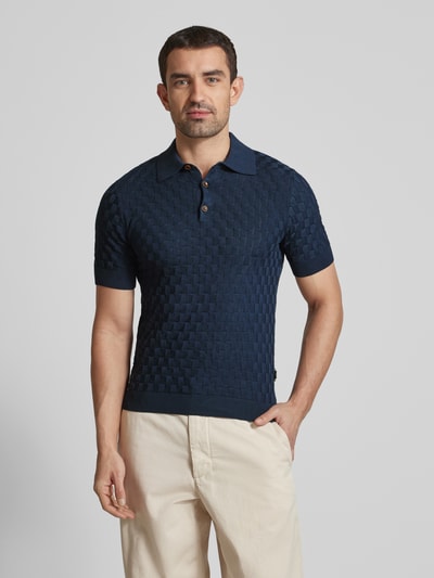 Matinique Slim Fit Poloshirt mit kurzer Knopfleiste Modell 'Heritage' Marine 4