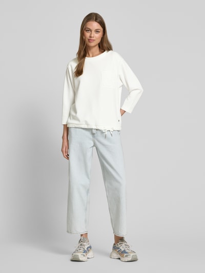 monari Sweatshirt mit 3/4-Arm Offwhite 1