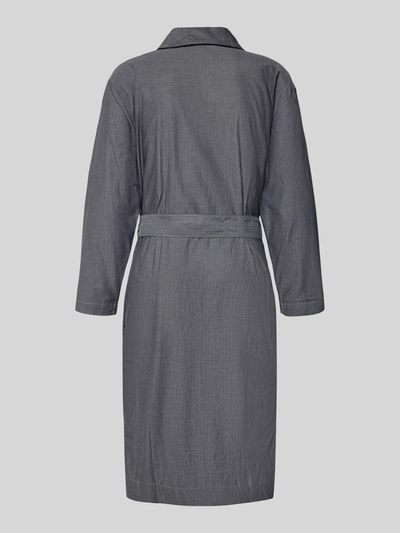 Tommy Hilfiger Regular fit badjas van puur katoen Grafiet - 3