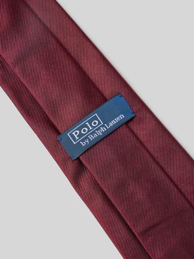 Polo Ralph Lauren Krawatte aus Seide mit Label-Stitching Bordeaux 3