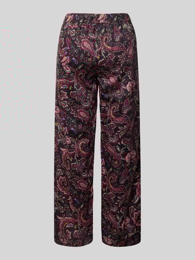 Christian Berg Woman Relaxed Fit Pyjama-Hose mit Allover-Paisley-Print Black 3