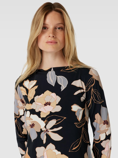 Betty Barclay Knielange jurk met bloemenmotief Zwart - 3