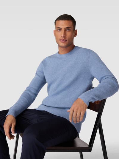 Esprit Collection Strickpullover mit gerippten Abschlüssen Hellblau 3