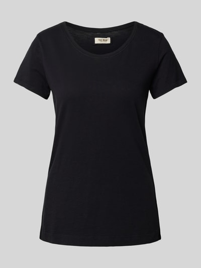 MOS MOSH T-Shirt mit U-Ausschnitt Modell 'Arden' BLACK 2