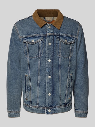 Jack & Jones Kurtka jeansowa z kieszeniami na piersi model ‘JEAN’ Jeansowy niebieski 2