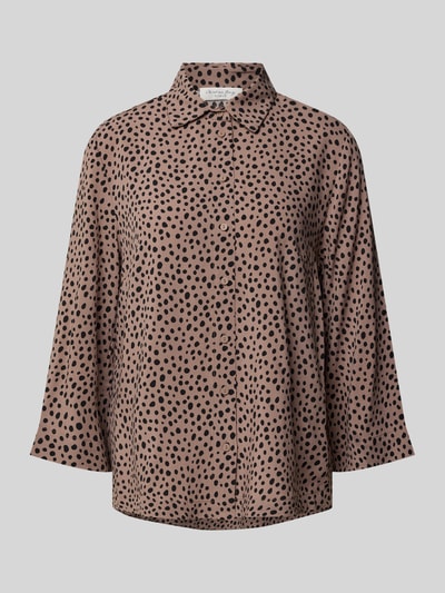 Christian Berg Woman Hemdbluse mit Knopfleiste Mittelbraun 2