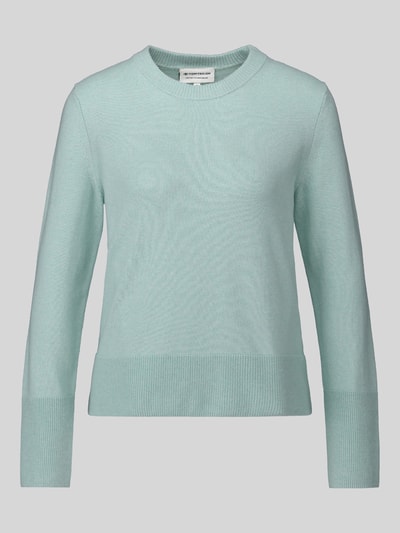 Tom Tailor Pullover aus Kaschmir mit Rippabschlüssen Mint 2