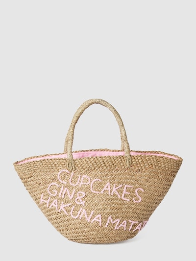 BALI BALI Strandtasche mit Statement-Stitching Pink 2