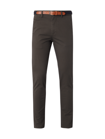 Selected Homme Slim Fit Chino mit Gürtel Taupe 1