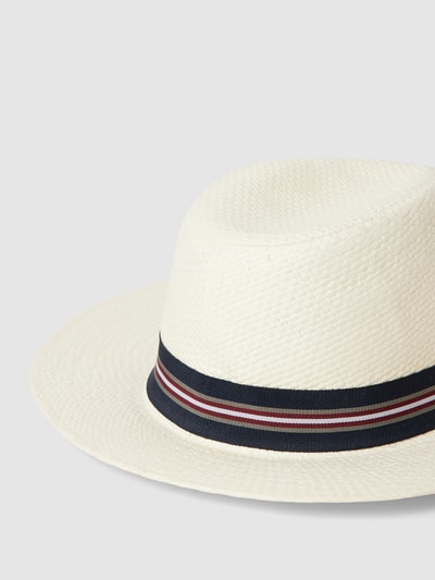 Müller Headwear Fedora aus mit Kontraststreifen Beige 2