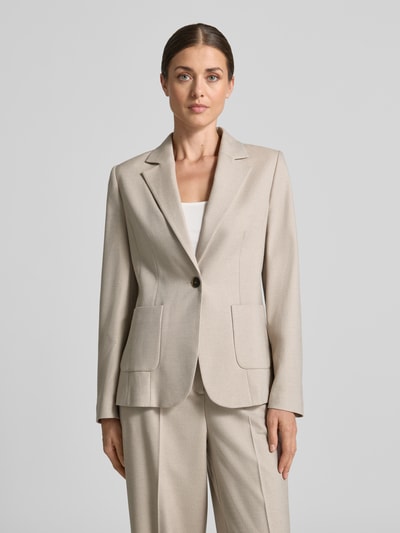 MORE & MORE Blazer mit Viskose-Anteil Sand Melange 4