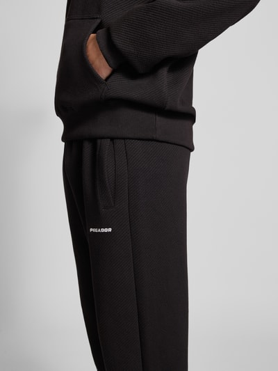 Pegador Sweatpants mit Logo-Stitching und elastischem Bund Black 3