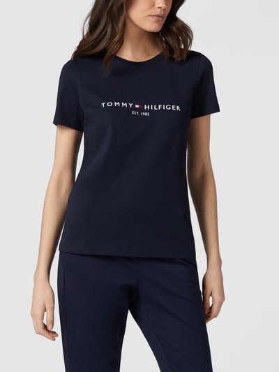 Tommy Hilfiger T-shirt z bawełny Ciemnoniebieski 4