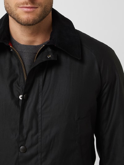 Barbour Gewaxte parka met platte kraag, model 'ASHBY' Zwart - 3