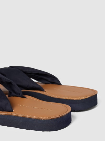 Tommy Hilfiger Slides mit Zehentrenner Marine Melange 2